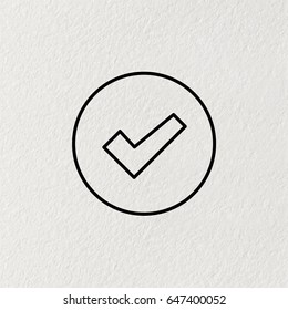 check box line icon 