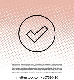 check box line icon 