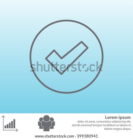 check box line icon 