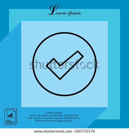 check box line icon 