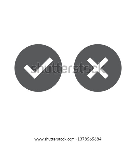 Check box line icons set isolated on white background