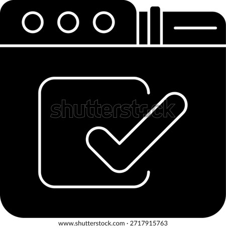 Check box Line vector Icon Design