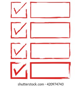 Check Box Check List Hand Drawn Stock Vector (Royalty Free) 420974743 ...