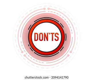 Check box list icons set, green and red, yes or no, dos or donts isolated on white background. Vector illustration.