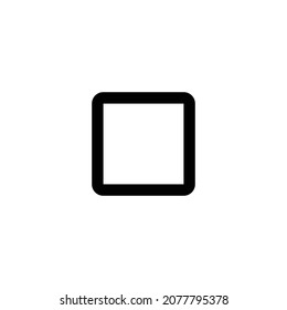 check box outline blank Icon. Flat style design isolated on white background. Vector illustration