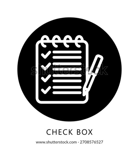 Check Box Rounded Color Icon Mini Illustration Icon. Use For Modern Concept, Print, Ui, Ux Kit, Web And App Development. Vector Related To Office, Education, Examination And More