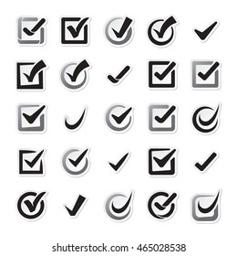 Check box vector icons vector set