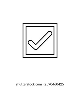 Check Box vector line icon icons design