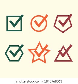 Check box vector Shapes illustration