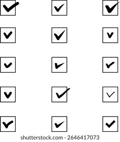 Check boxes for hand-drawn and other vectors