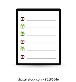 check boxes, vector