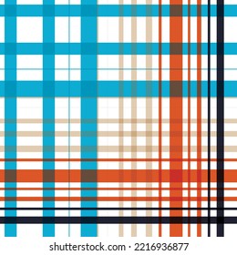 check buffalo plaid pattern fabric vector design is woven in a simple twill, two over—two under the warp, advancing one thread at each pass.