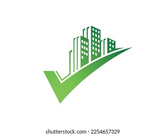 Design des Gebäudearchitektur-Logos prüfen