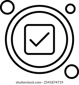 Check Button Vector Icon Design Symbol