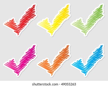 check buttons different colors