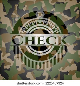 Check camouflage emblem