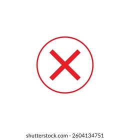 check and  cancel illustration icon