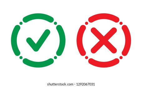 check and cancel signs design