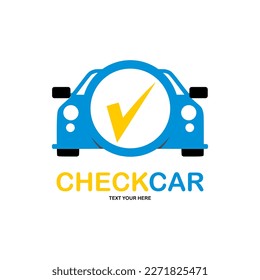 Check car logo template vector. Suitable for business, web, automotive, vehicle, transportation and design