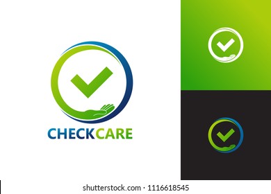 Check Care Logo Template Design Vector, Emblem, Design Concept, Creative Symbol, Icon
