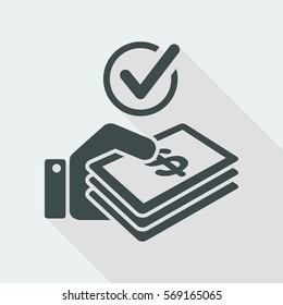 Check cash payment - Dollars