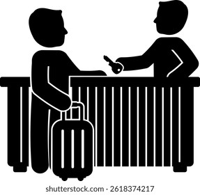 check in checkin hotel receptionist travel holidays vacation traveler 9405