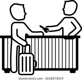 check in checkin hotel receptionist travel holidays vacation traveler 9404