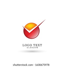 Check & Choose Mark Logo. Symbol & Icon Vector Template.