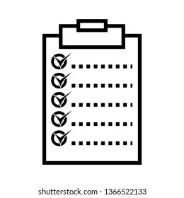 Check the clipboard icon for work