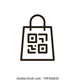 Check code line icon. High quality black outline logo for web site design and mobile apps. Vector illustration on a white background.