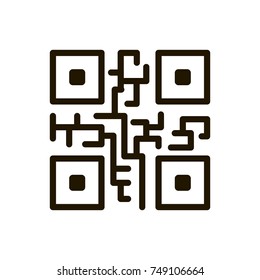 Check code line icon. High quality black outline logo for web site design and mobile apps. Vector illustration on a white background.