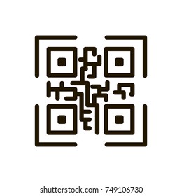 Check code line icon. High quality black outline logo for web site design and mobile apps. Vector illustration on a white background.