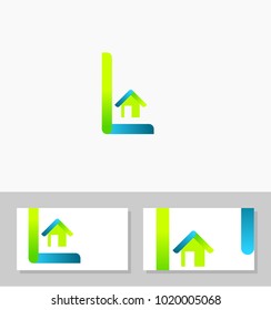 Check Coding IT Home Real Estate Consultant Business Management Logo & Business Card Template