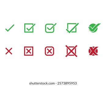 Check Colom Design Element Set