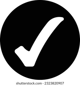 check confirm checkmark accept yes Glyph