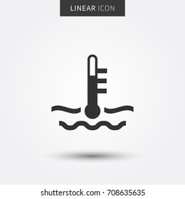 Check Cooling Fluid Indicator Vector Illustration. Car Coolant Signs Line Art Graphic Design. Coolant Car Engine Creative Concept.
