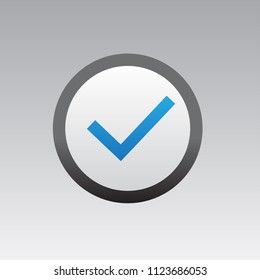check correct icon buttons vector 