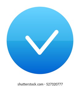 check, correct mark, ok, success, yes Blue Vector Icon