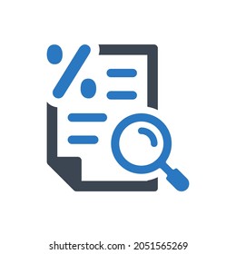 Check Credit History Icon On White Background