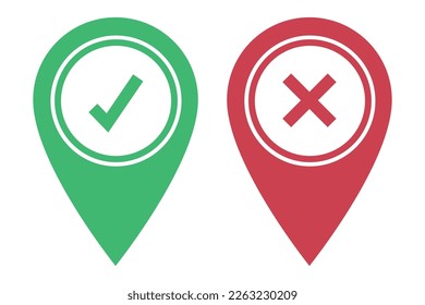 Ortsbilder überprüfen und überqueren - Vectorart