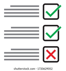 Check and cross the mark correctly and not in the answer.