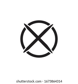 check cross sign cover design