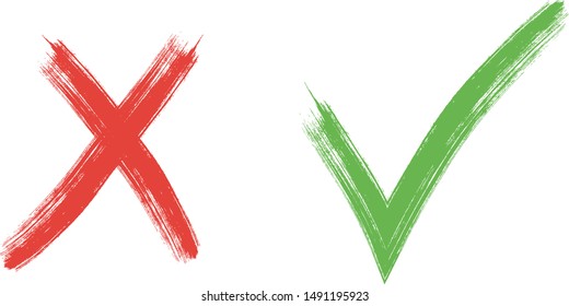 check and Cross sign elements. vector buttons for vote, election choice, tick marks, approval signs design. Red X and green OK symbol icons check boxes. Check list marks, choice options, survey signs. check and Cross sign elements. vector buttons for vote, election choice, tick marks, approval signs design. Red X and green OK symbol icons check boxes. Check list marks, choice options, survey signs.