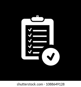 Check delivery list vector icon