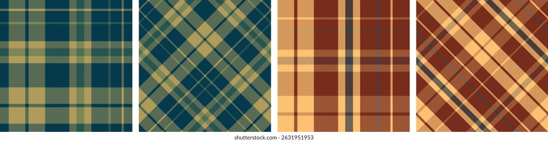 
Compruebe el diseño sin fisuras patrón tartán a cuadros vestido de gingham, falda de franela, mantel y otro moderno y de moda de impresión.
