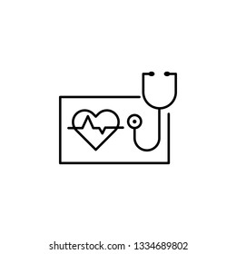 Check, doctor control icon. Element of maternity culture. Thin icon for website design and development, app development. Premium icon