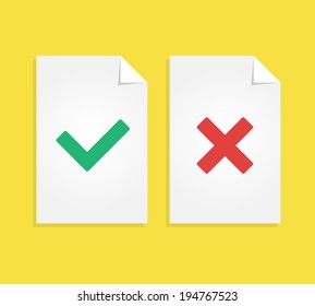 Check document flat icon.