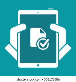 Check document - Flat minimal icon