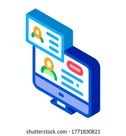 Check Document Icon Vector. Isometric Check Document sign. color isolated symbol illustration