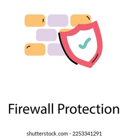 Überprüfen Sie das Symbol des Firewall-Schutzes auf dem Doodle 